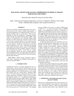 Data rate and dynamic range compression of medical images