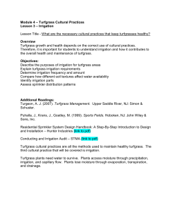 Lesson 4.3 - Cultural Practices Irrigation