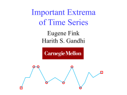 Important extrema of time series