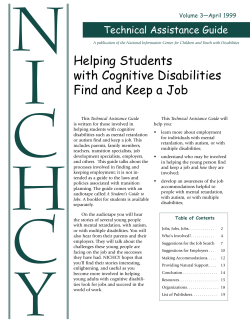 Helping Students With Cognitive Disabilities
