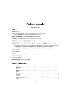 Package `mixAK`