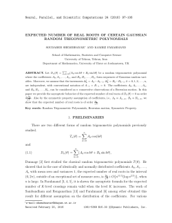 Neural, Parallel, and Scientific Computations 24 (2016)