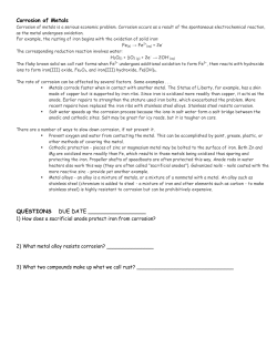 Corrosion of Metals