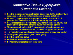 Connective Tissue Hyperplasia (Tumor like Lesions)