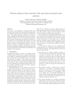 Robust mining of time intervals with semi