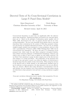Directed Tests of No Cross-Sectional Correlation in Large
