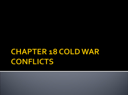 CHAPTER 18 COLD WAR CONFLICTS