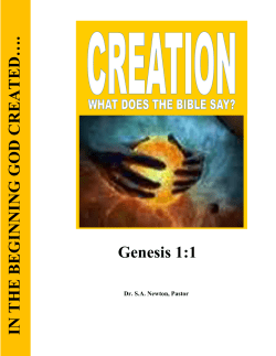 Creation - CrownRidge Ministries