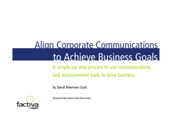 Align Corporate Communications to Achieve Business Goals