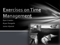 Exercises on Time Management