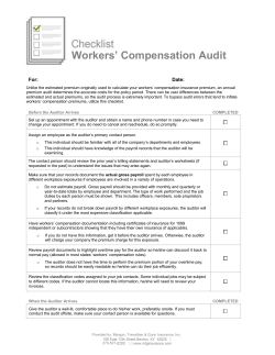 Plant Inspection Checklist