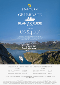 US $400 - The Cruise Centre