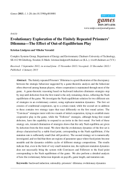 Evolutionary Exploration of the Finitely Repeated Prisoners