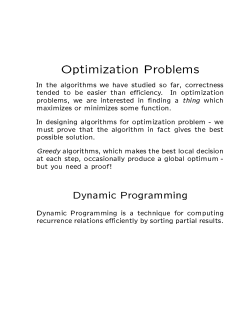 Optimization Problems - Duke Computer Science