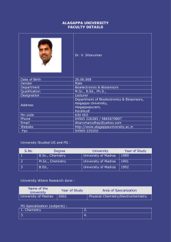 Dr. V. Dharuman Lecturer