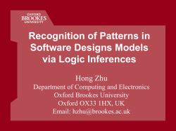 Tool Support for Design Pattern Recognition at Model Level
