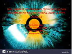 International Workshop on National Registers of Radioactive