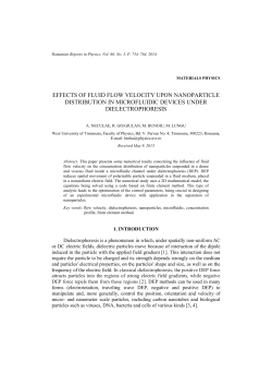 effects of fluid flow velocity upon nanoparticle distribution in