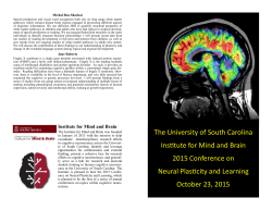 2015 Conference Program - Institute for Mind and Brain