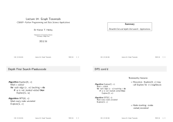 Lecture 14: Graph Traversals - CS6507&ndash; Python Programming and