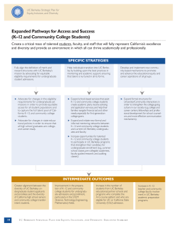 Expanded Pathways for Access and Success