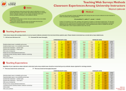 Jablonski-Teaching Web Surveys Methods Classroom Experiences