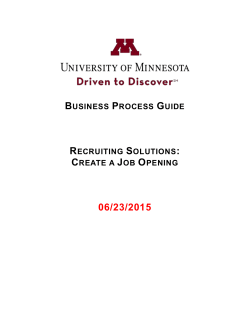 CedarCrestone Business Process Guide Template