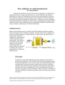 How antibiotics are made/manufactured