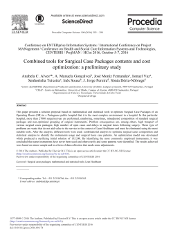 Combined Tools for Surgical Case Packages Contents and Cost