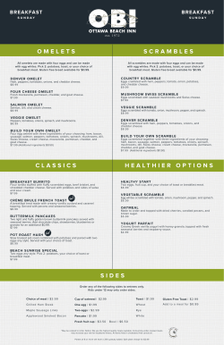 Our Breakfast Menu