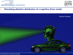 Simulating attention distribution of a cognitive driver model