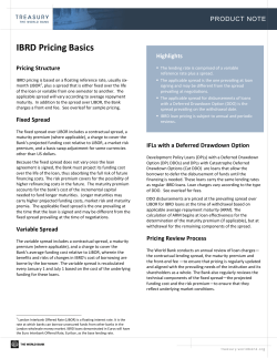 IBRD Pricing Basics - World Bank Treasury