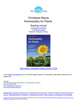Christiane Maute Homeopathy for Plants