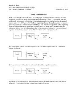 Multivariate Analysis of Variance
