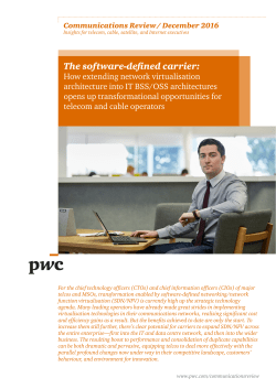 The software-defined carrier