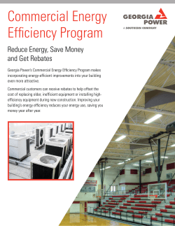 Commercial Energy Efficiency Program