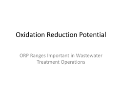 Oxidation Reduction Potential