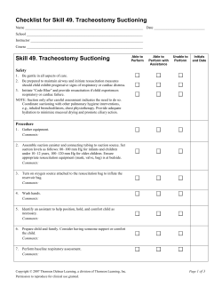Checklist for Skill 1