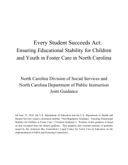 Every Student Succeeds Act - North Carolina Public Schools
