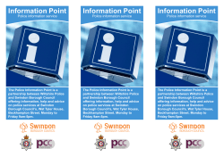 Police Information Point - Swindon Borough Council