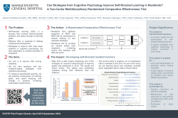 Can Strategies from Cognitive Psychology Improve Self