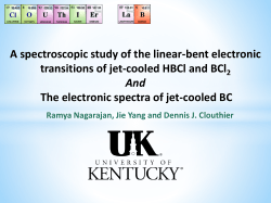 Electronic spectra of jet