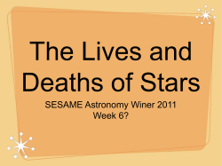 higher mass lower mass - University of Chicago Math