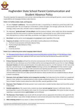 HSS-parent-communication-policy