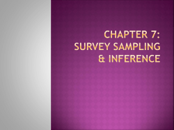 Choosing a sample size