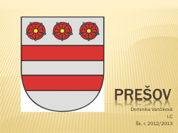 Pre&scaron;ov is