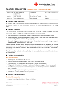1 Position Description - Team Member