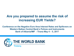 Are you prepared to assume the risk of increasing EUR Yields?