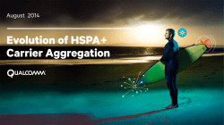 Evolution of HSPA+ Carrier Aggregation