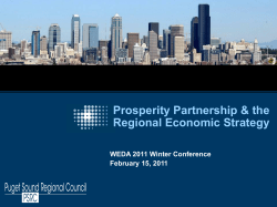 A Cluster-Based Strategy - the Washington Economic Development
